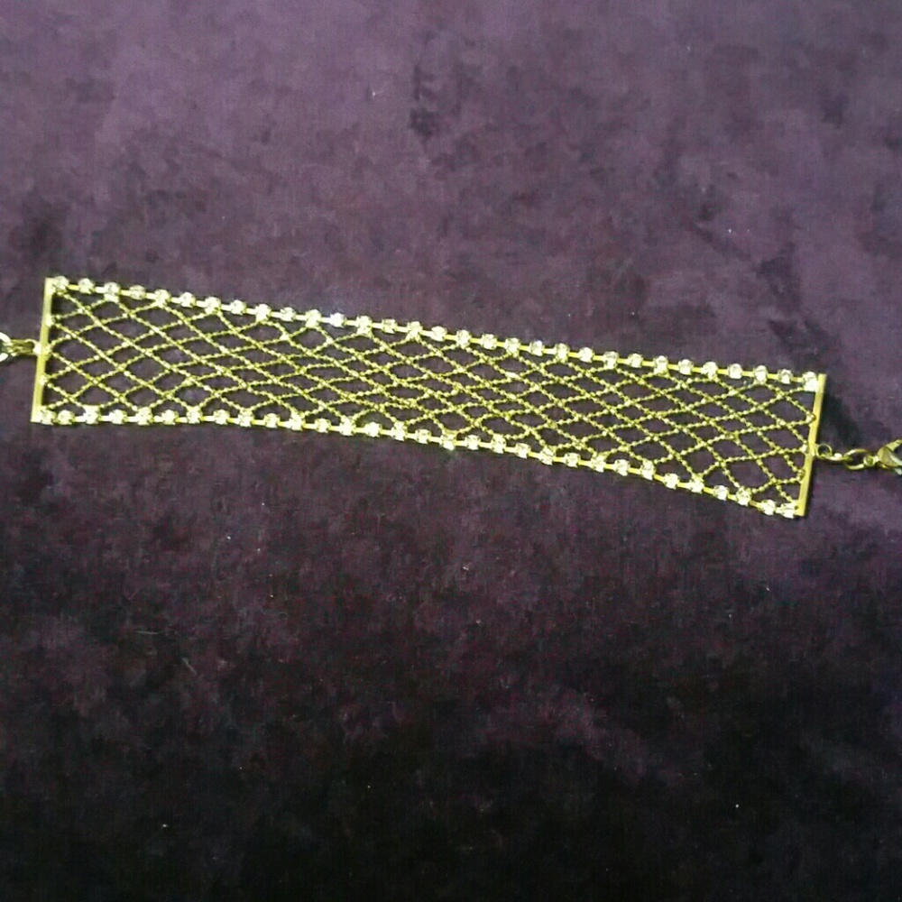 Gold mesh bracelet